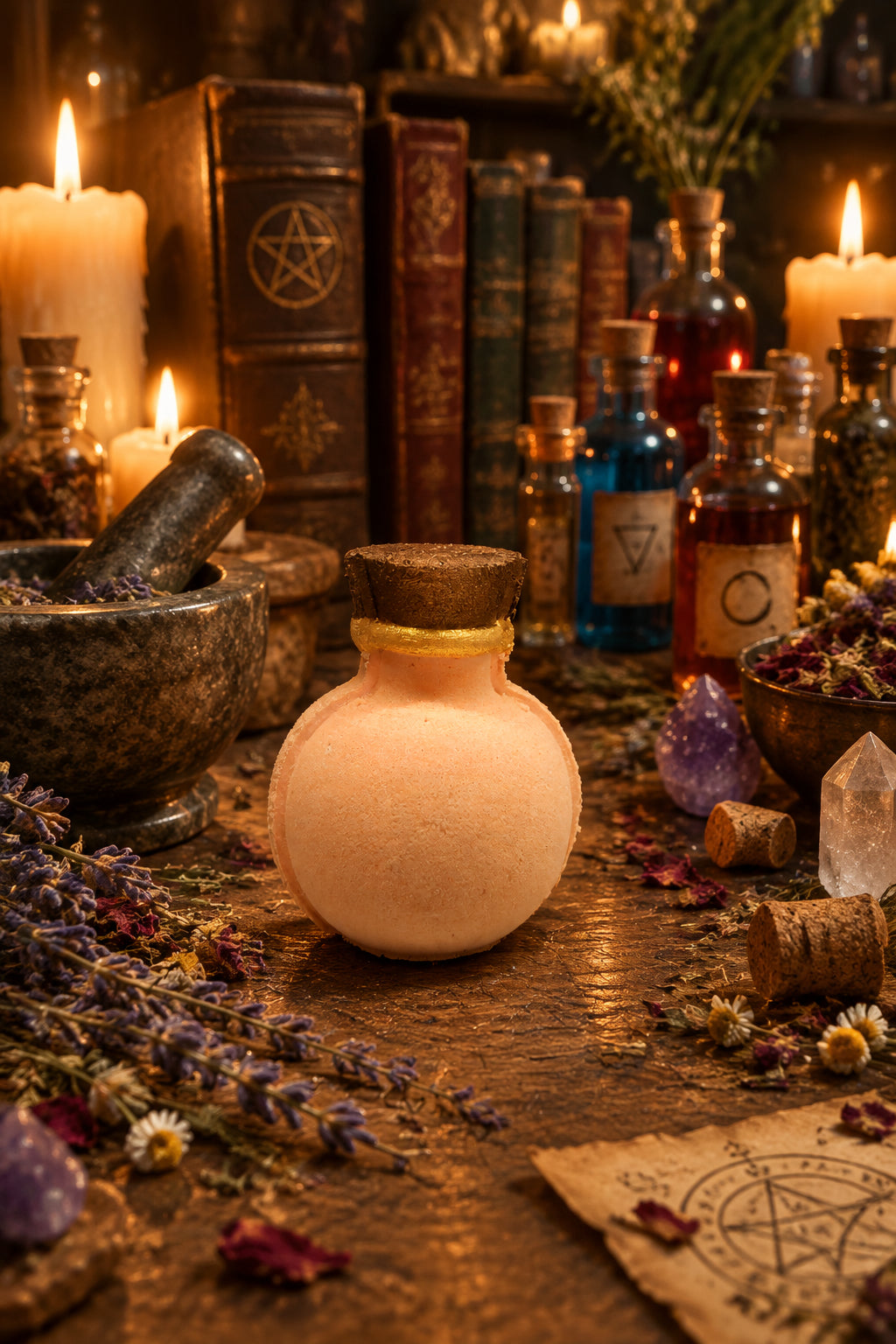 Berry Bewitching Potion Bottle Bath Bomb with Toy