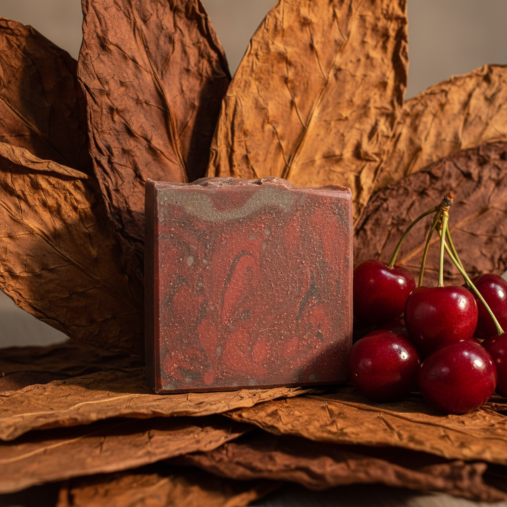 Cherry Tobacco Goat's Milk Soap