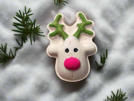 Peppermint Twist Reindeer Bath Bomb