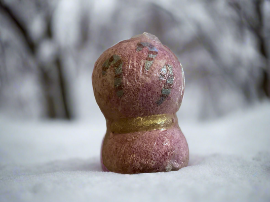 Candy Cane Crystal Ball Bath Bomb