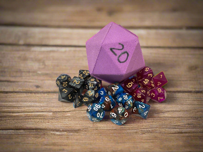 Fae Realms D20 Bath Bomb with Full Dice Set