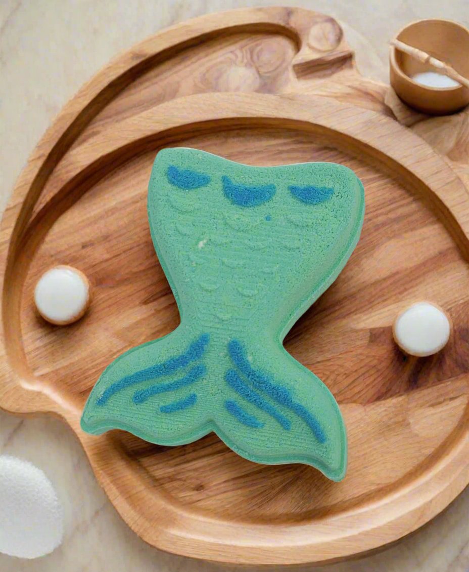 Grapefruit Splash Mermaid Tail Bath Bomb with Surprise Toy