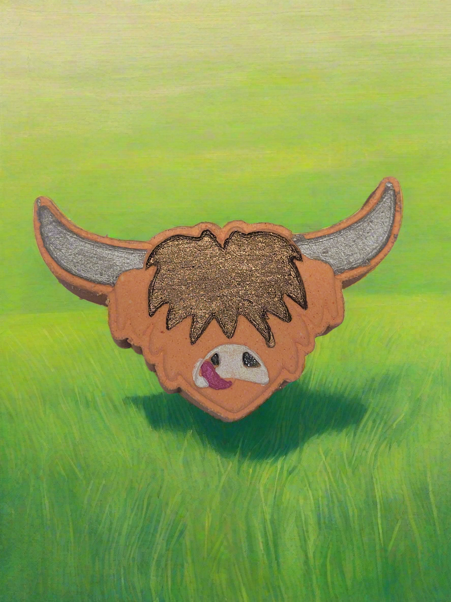 Perfectly Peach Highland Cow Bath Bomb