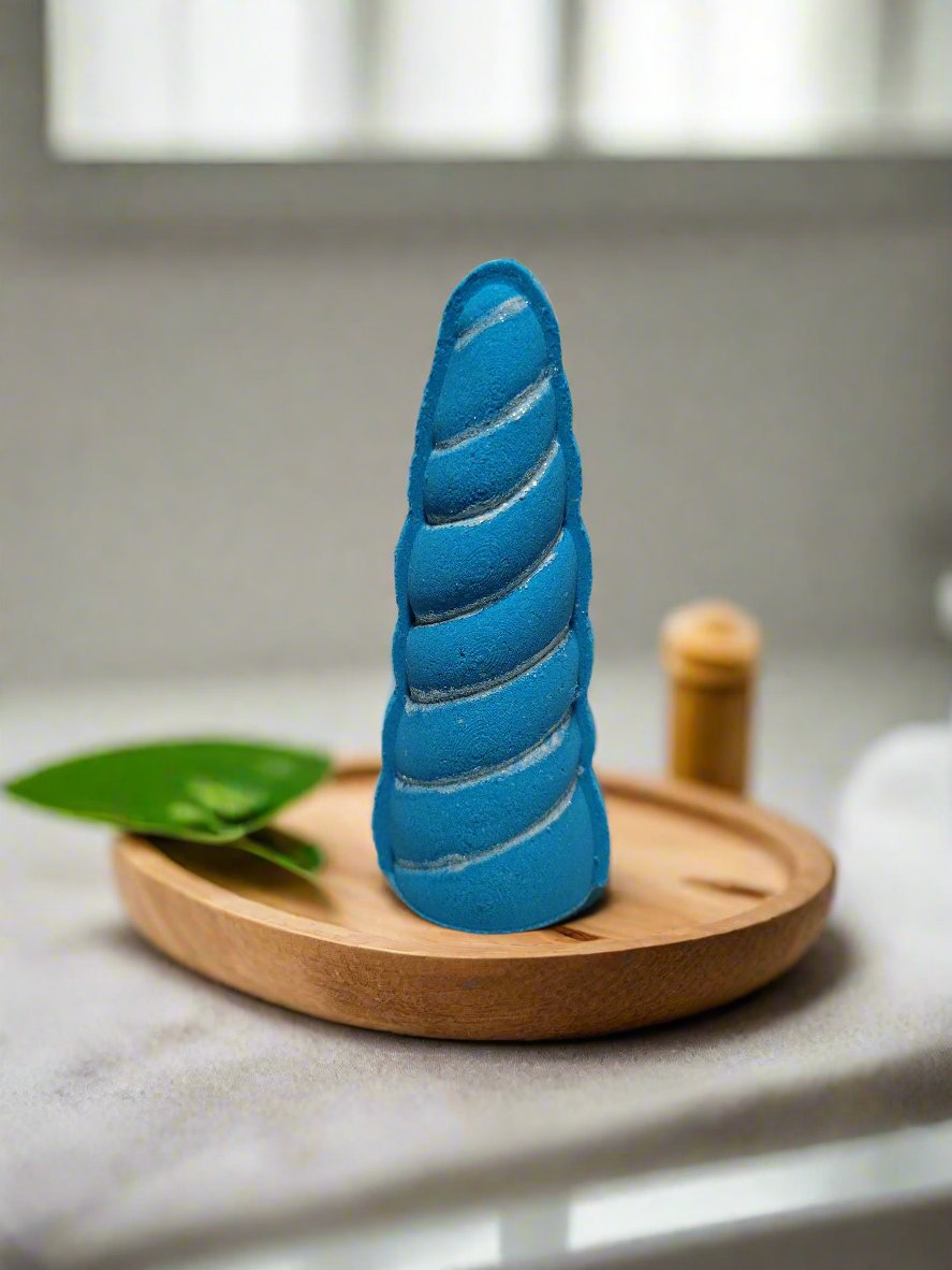 Blueberry Unicorn Horn Bath Bomb