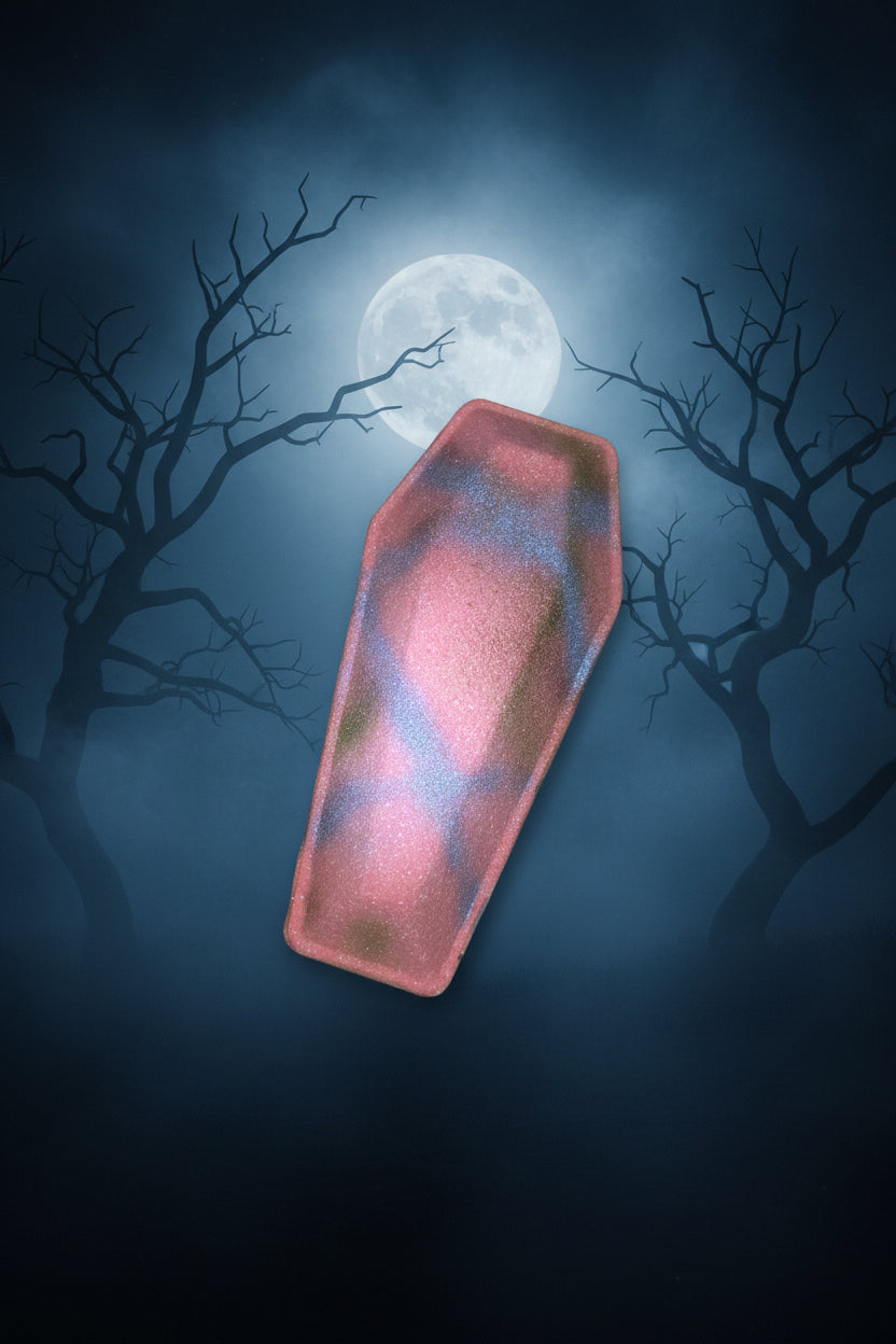 Berry Bewitching Coffin Bath Bomb with Toy