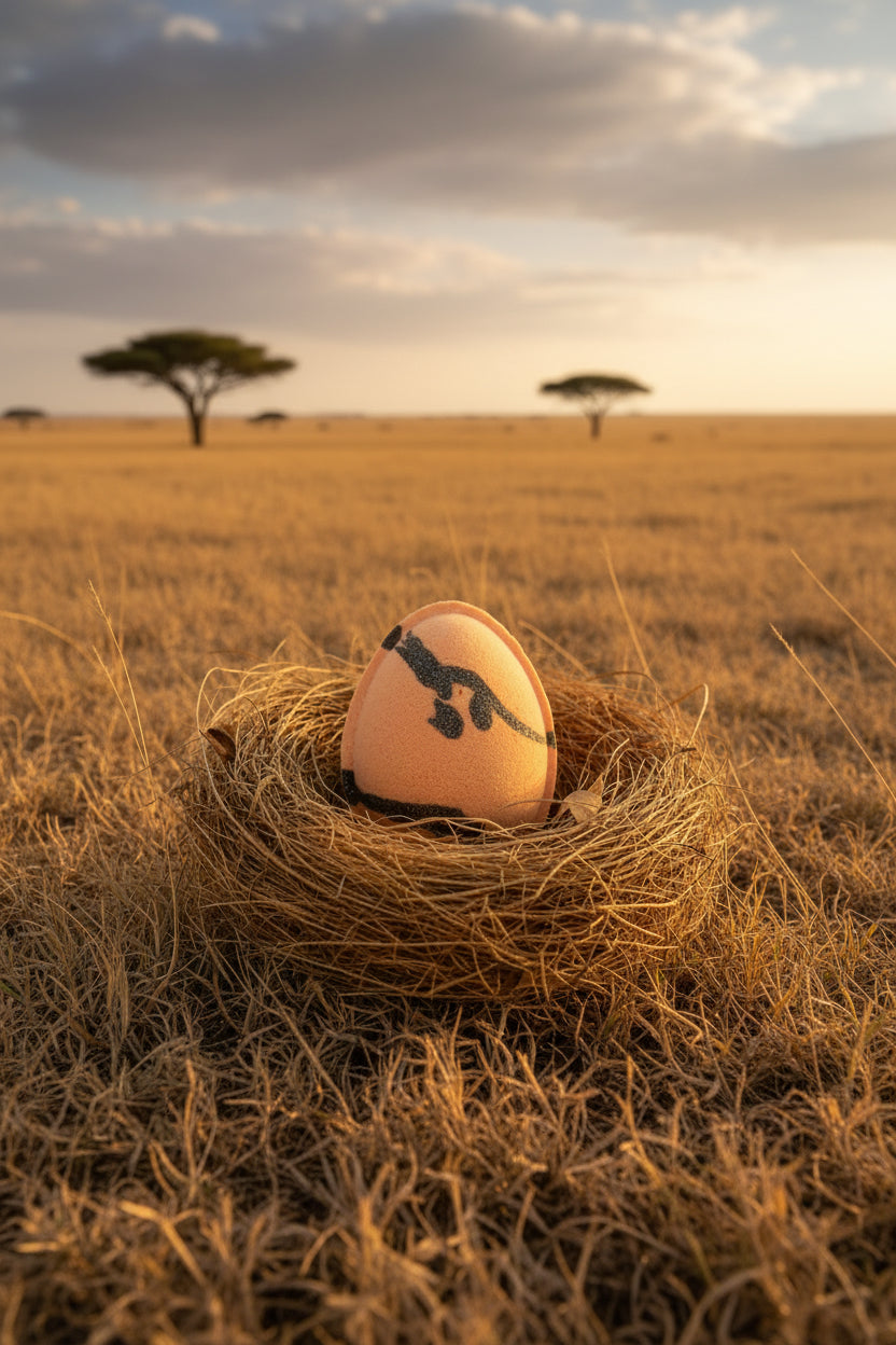 Orange Dream Hatching Egg Bath Bomb with Toy