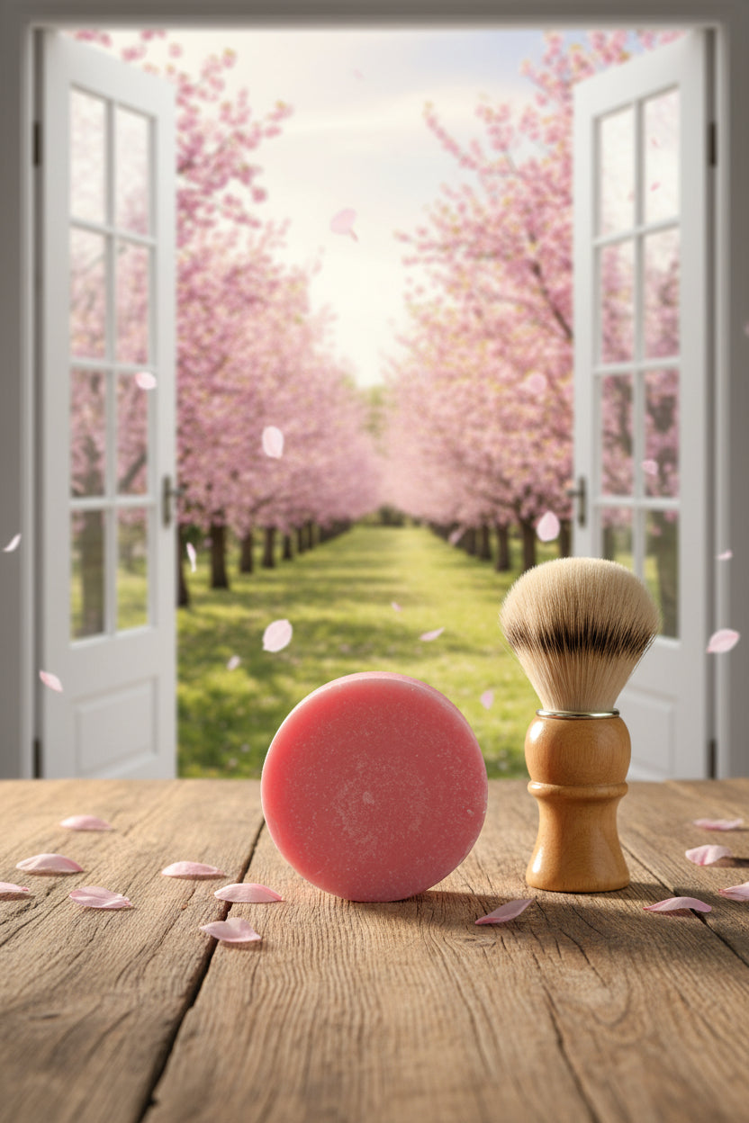 Cherry Blossom Goat's Milk Shave Soap