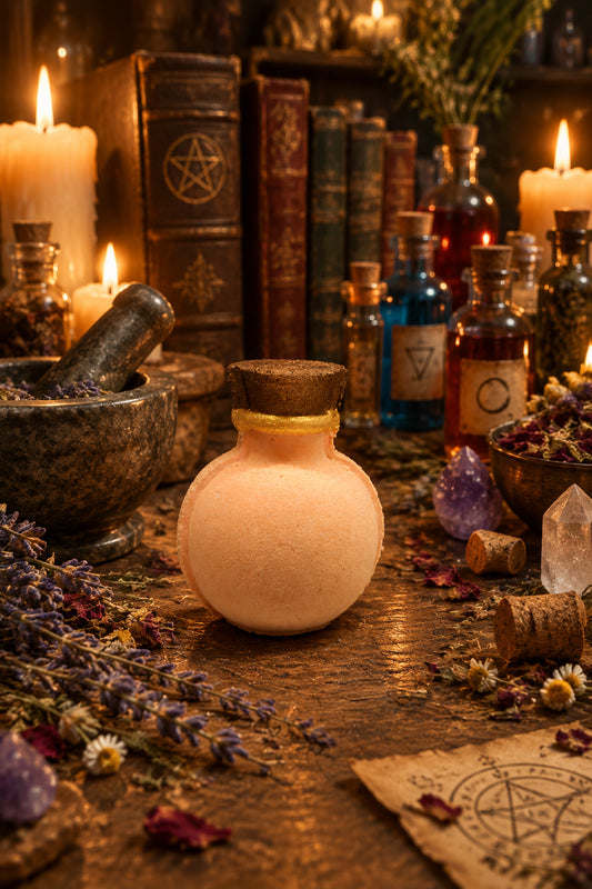 Berry Bewitching Potion Bottle Bath Bomb with Toy