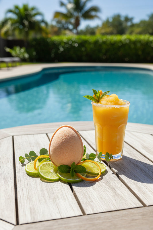 Sunny Margarita Hatching Egg Bath Bomb with Worry Stone