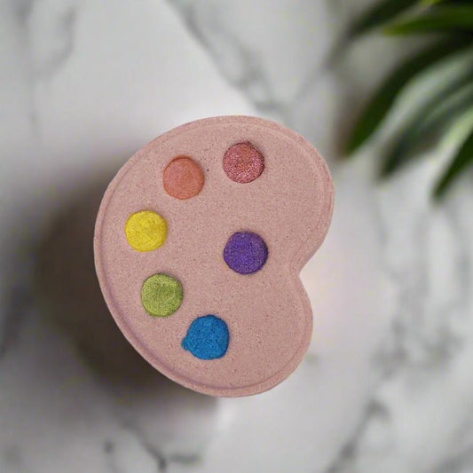 Warm Vanilla Paint Palette Bath Bomb